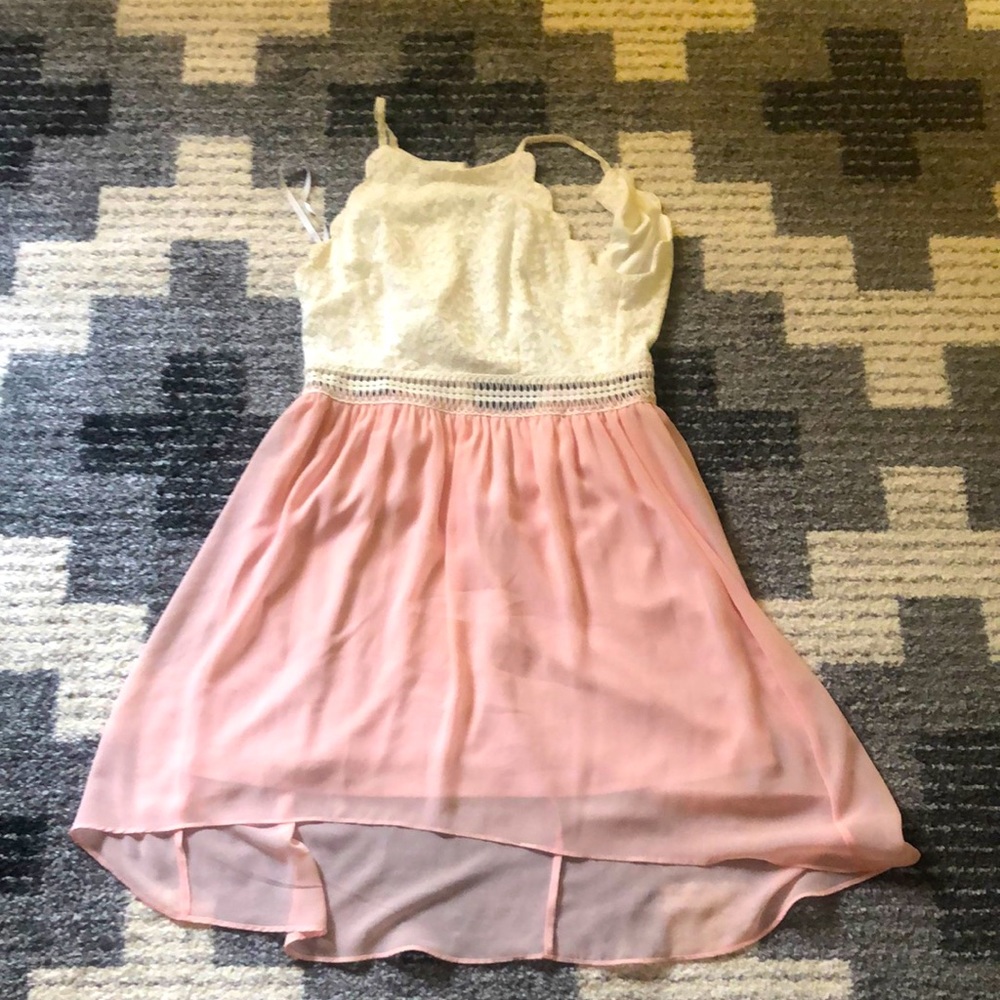 Long flowy dress with floral top